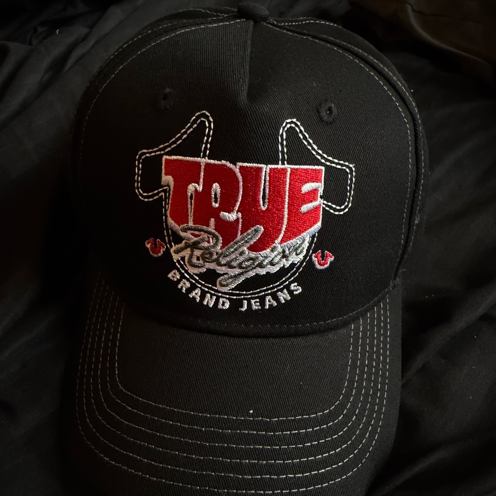 True Religion Brand Jeans BLACK EMB HAT